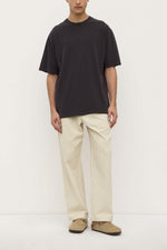Assembly Label | Knox Organic Oversized Tee | Washed Black