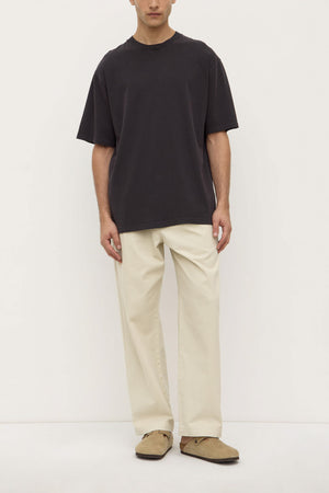Assembly Label | Knox Organic Oversized Tee | Washed Black