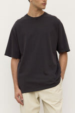 Assembly Label | Knox Organic Oversized Tee | Washed Black