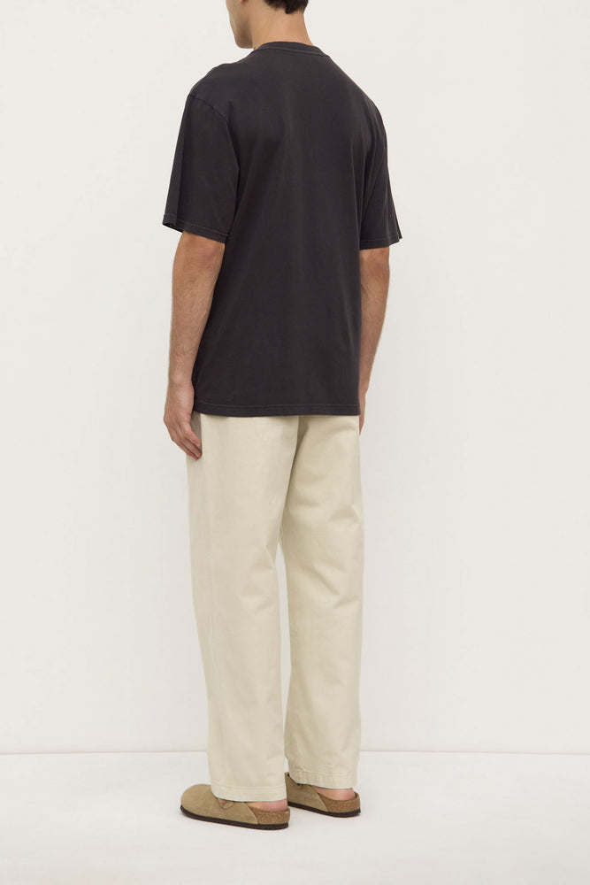 Assembly Label | Knox Organic Oversized Tee | Washed Black