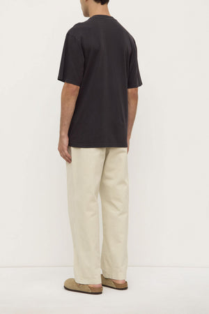Assembly Label | Knox Organic Oversized Tee | Washed Black