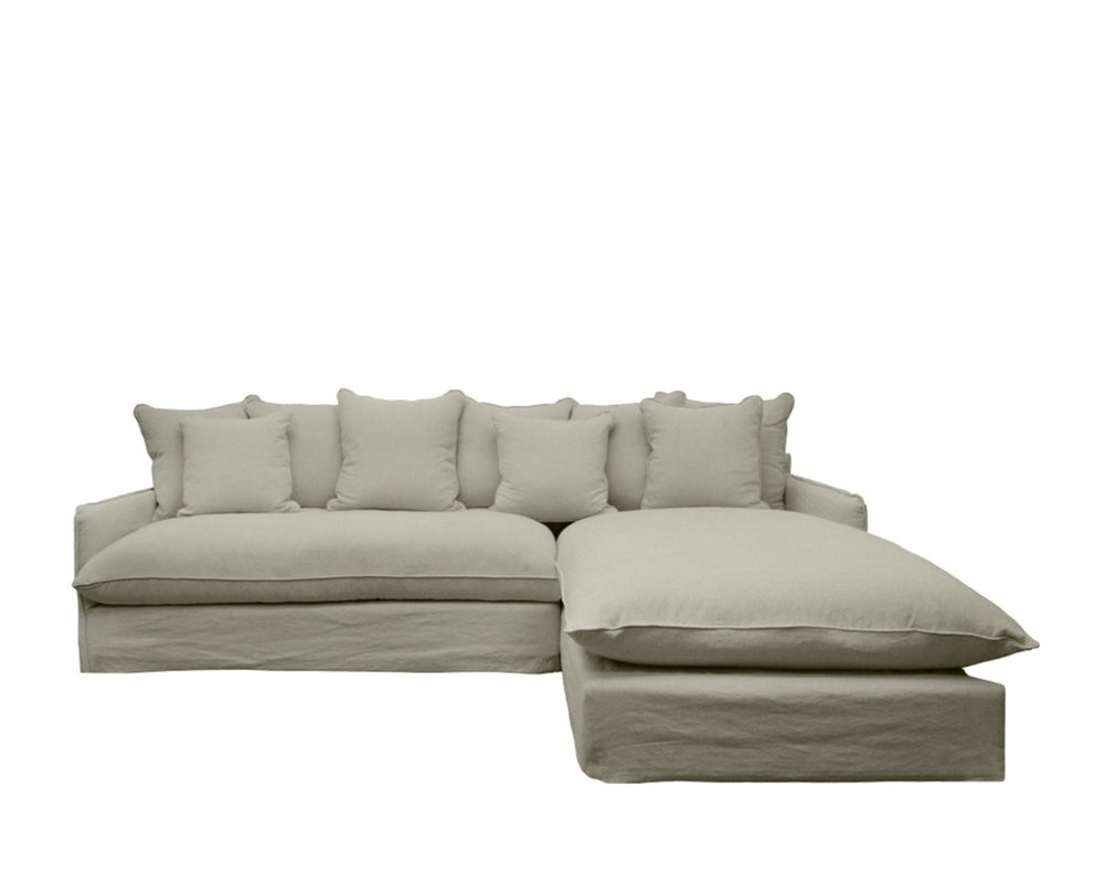 Florence 2.5 Seater Chaise Sofa | Olive