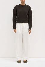 Assembly Label | Loxley Cotton Blend Pant | White
