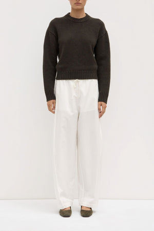 Assembly Label | Loxley Cotton Blend Pant | White