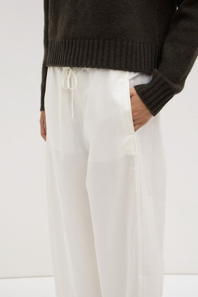 Assembly Label | Loxley Cotton Blend Pant | White