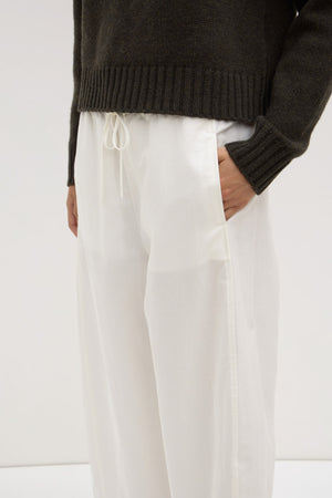 Assembly Label | Loxley Cotton Blend Pant | White