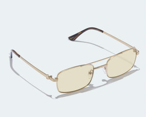 Luv Lou Sunglasses | The Rocky | Brushed Gold