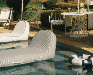 Business & Pleasure | Pool Lounger | Laurens Navy Stripe