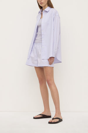 Assembly Label | Marigold Poplin Long Sleeve Shirt | Lilac