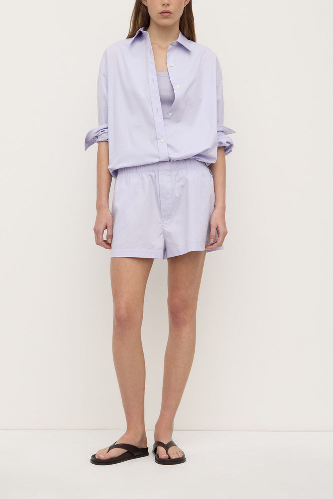 Assembly Label | Marigold Poplin Long Sleeve Shirt | Lilac