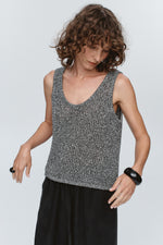 Marle | Nova Top | Black/Ivory Melange