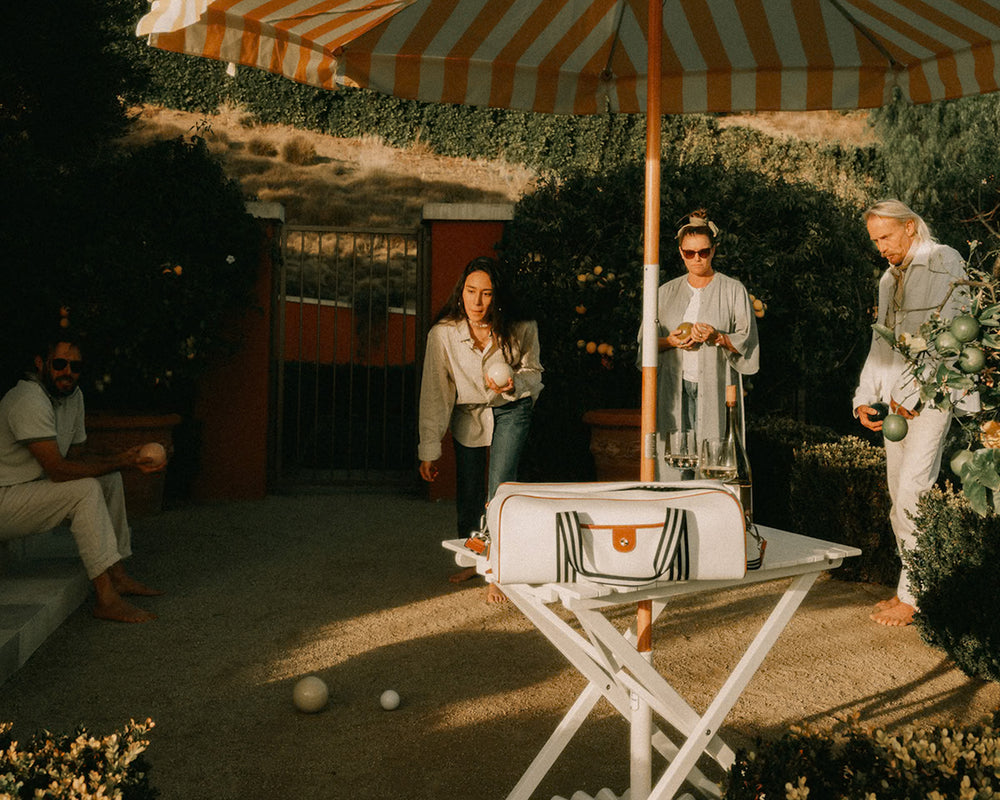 Business & Pleasure | Bocce Ball Set | Antique White