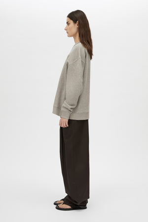 Camilla & Marc | Polaris Logo Crew | Dappled Grey