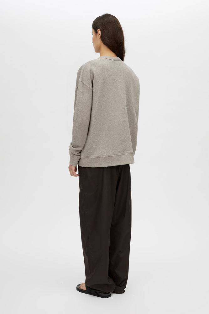 Camilla & Marc | Polaris Logo Crew | Dappled Grey