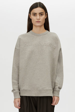 Camilla & Marc | Polaris Logo Crew | Dappled Grey