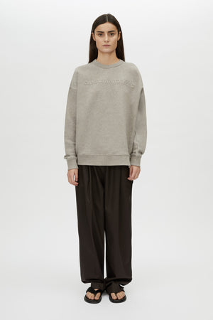 Camilla & Marc | Polaris Logo Crew | Dappled Grey