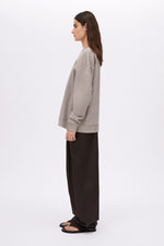 Camilla & Marc | Polaris Logo Crew | Dappled Grey