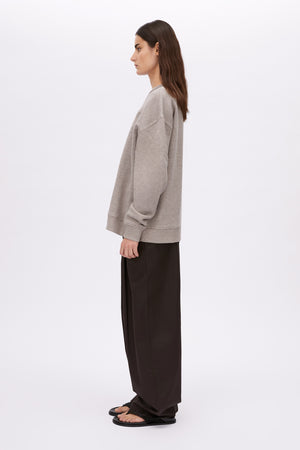 Camilla & Marc | Polaris Logo Crew | Dappled Grey