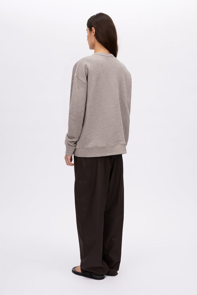 Camilla & Marc | Polaris Logo Crew | Dappled Grey
