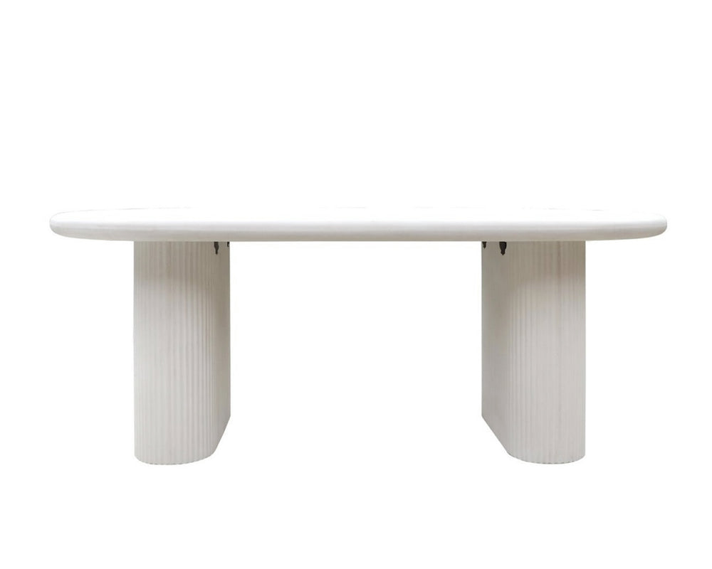 Roma Oval Table | White