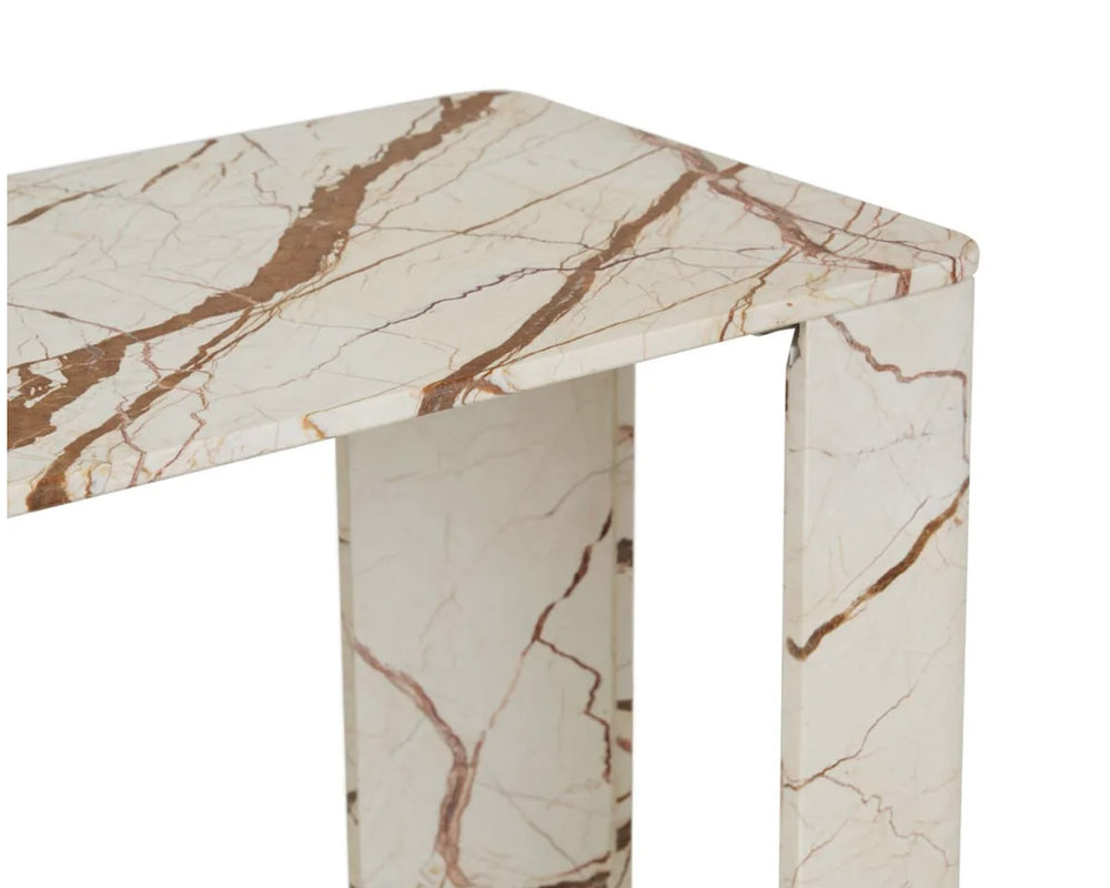 Vitrine Slab Marble Console