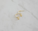 Sophie | She Shell Hoop Studs | Gold