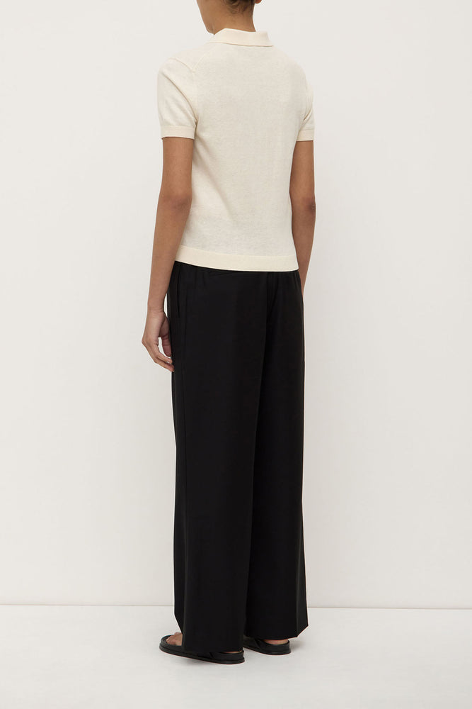 Assembly Label | Sloane Cotton Cashmere Polo | Cream