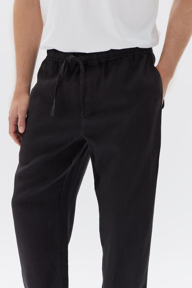 Assembly Label | Tide Linen Pant | Black
