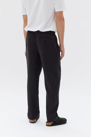 Assembly Label | Tide Linen Pant | Black