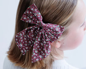 Mimi & Lula | Agnes Bow Clips | 2 Pack | Burgundy