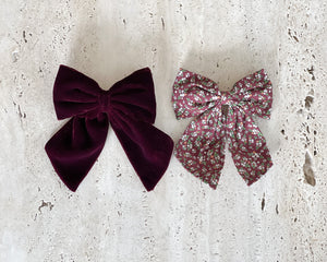 Mimi & Lula | Agnes Bow Clips | 2 Pack | Burgundy