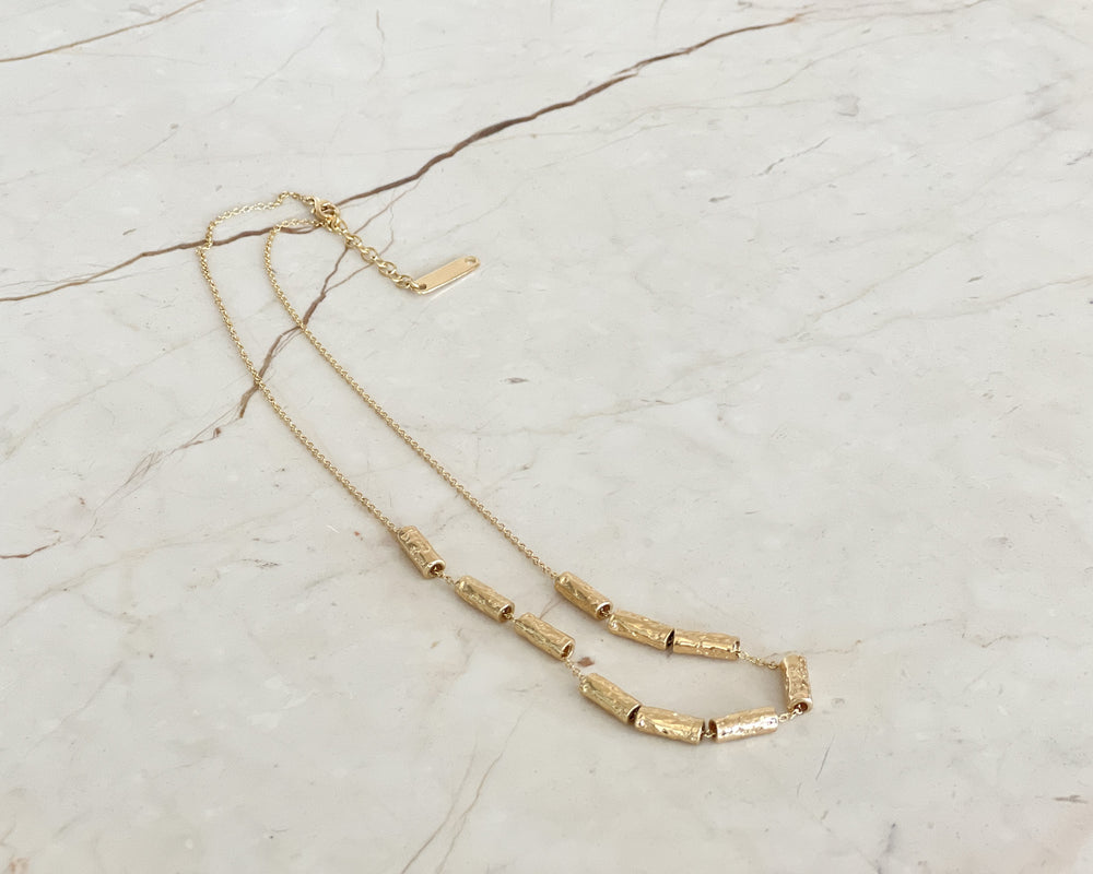 Bahagia | Tube Necklace | Gold