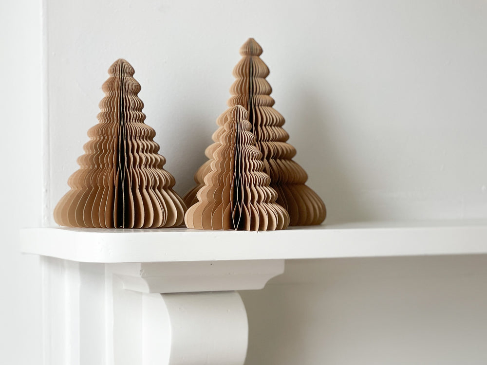 Standing Paper Tree Christmas Decoration | Biscotti | 20cm