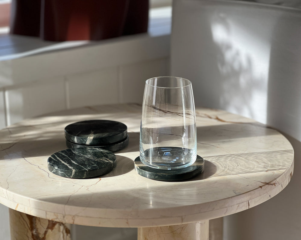 Marble Coasters | Black | Set of 4