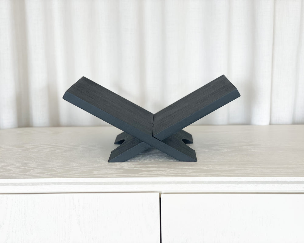 Wooden Book Stand | Black