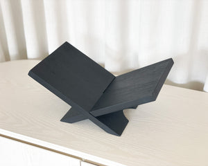 Wooden Book Stand | Black