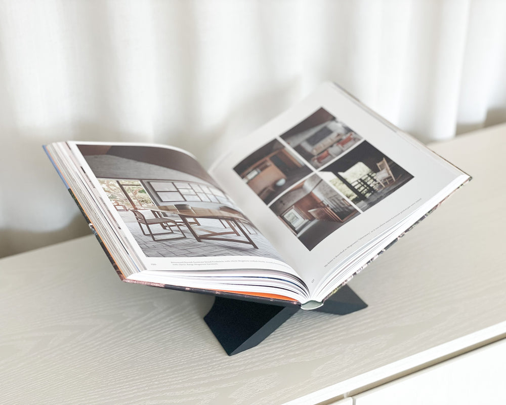 Wooden Book Stand | Black