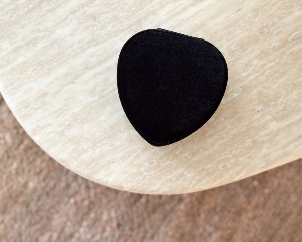 Velvet Heart Jewellery Box | Black