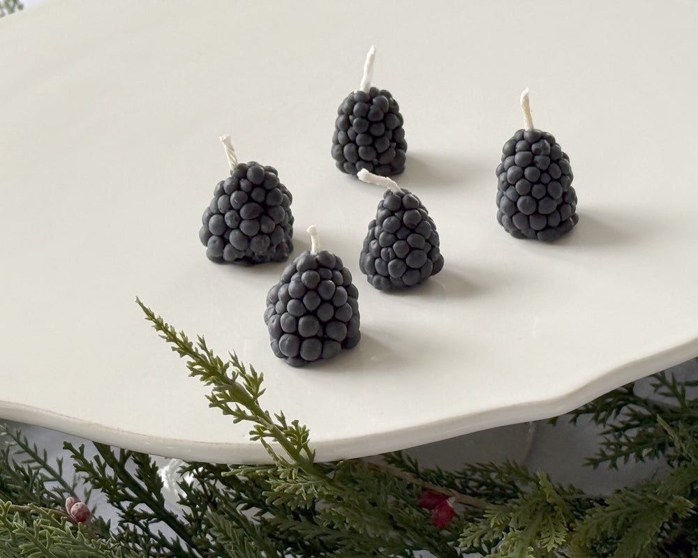 Blackberry Candles Set of 5