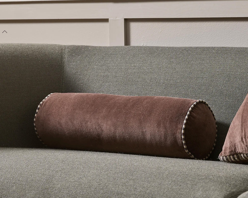 Elliot Bolster Cushion | Chocolate