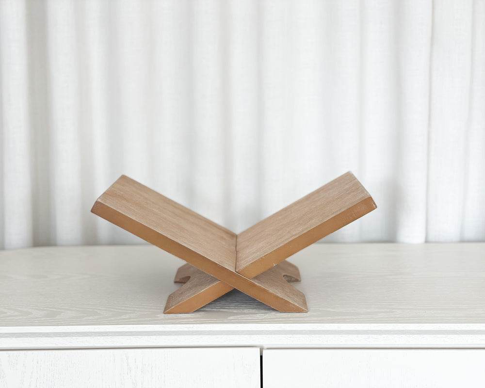 Wooden Book Stand | Natural