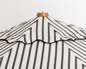 Business & Pleasure | Market Umbrella | Monaco Black Stripe