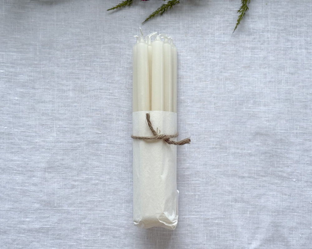 Petite Taper Candle | Ivory | Set of 8