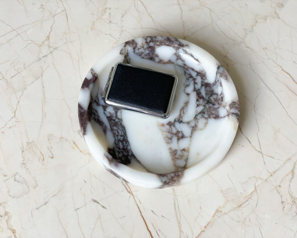 Round Bulgari Marble Tray