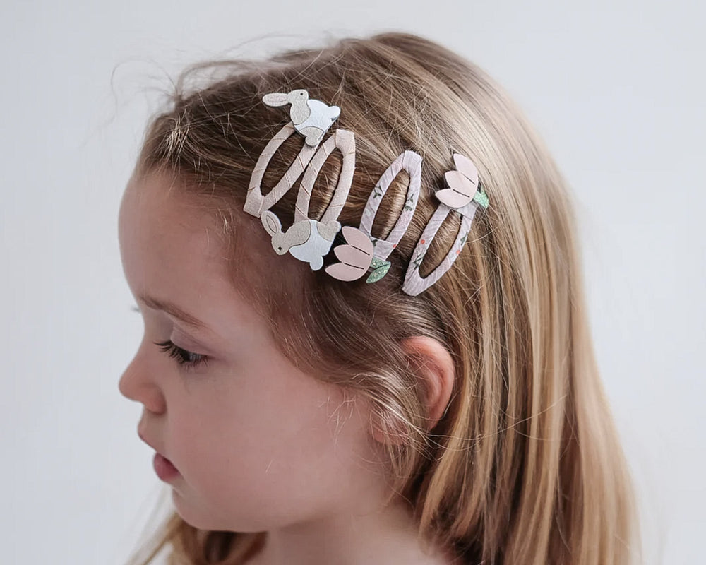 Mimi & Lula | Bunny & Flower Clips | 4 Pack