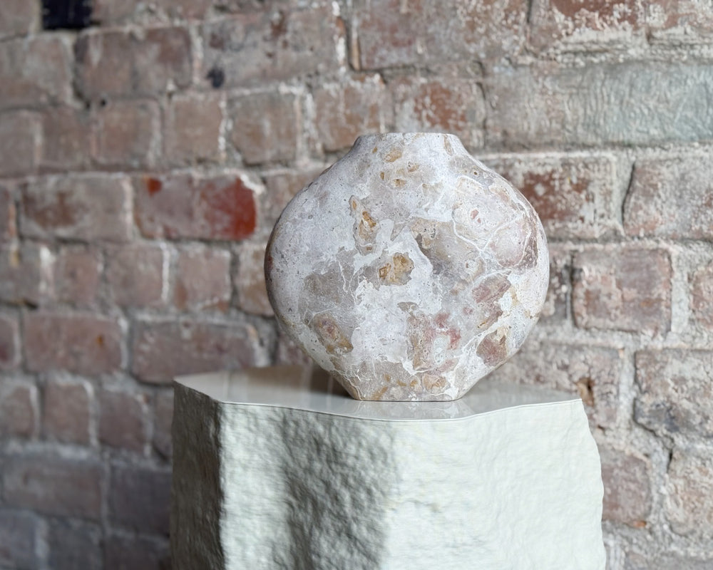 Butterscotch Marble Vase | Ellipse