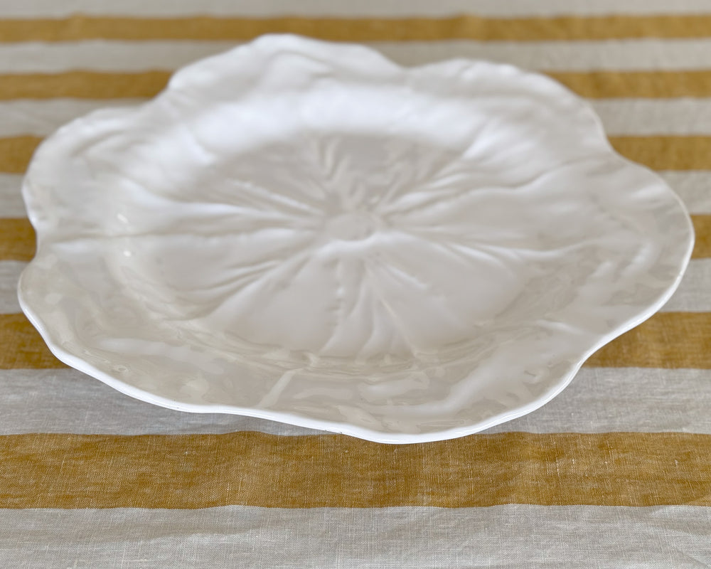 Cabbage Leaf Round Platter