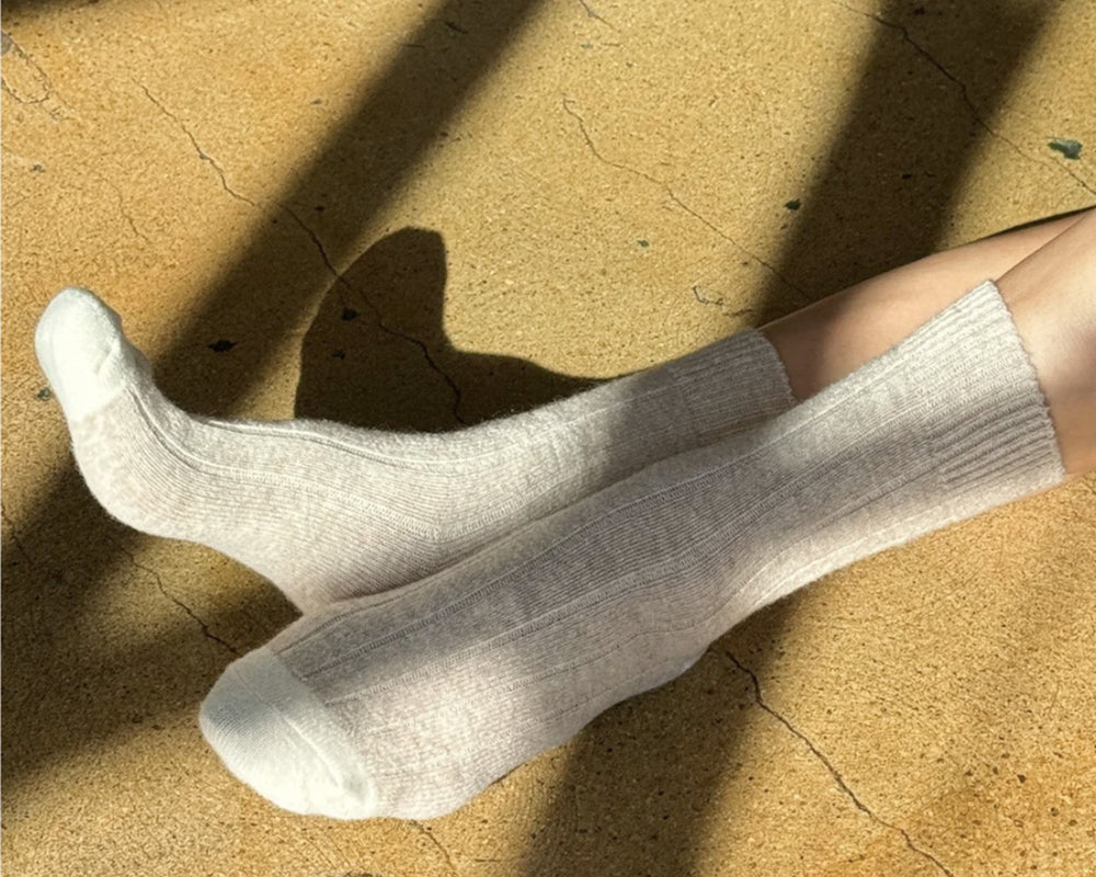 Le Bon Shoppe | Cashmere Socks | Fawn