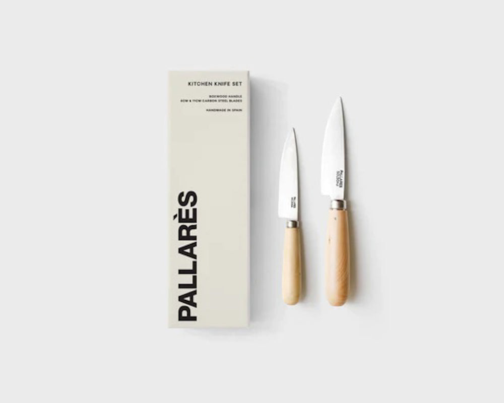 Pallarès Solsona  | Kitchen Knife Set | 8cm & 11cm Carbon Steel