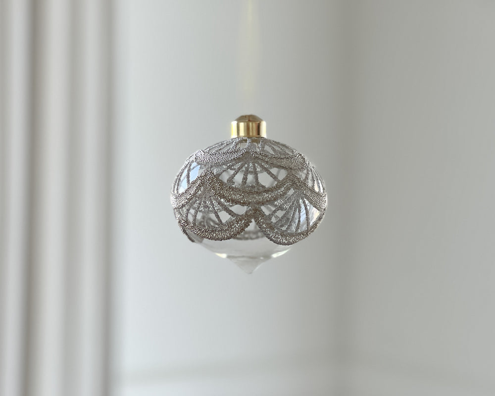 Champagne Lace Onion Bauble